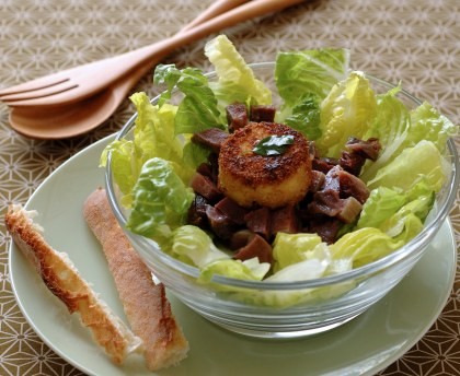 Salade de chevre chaud