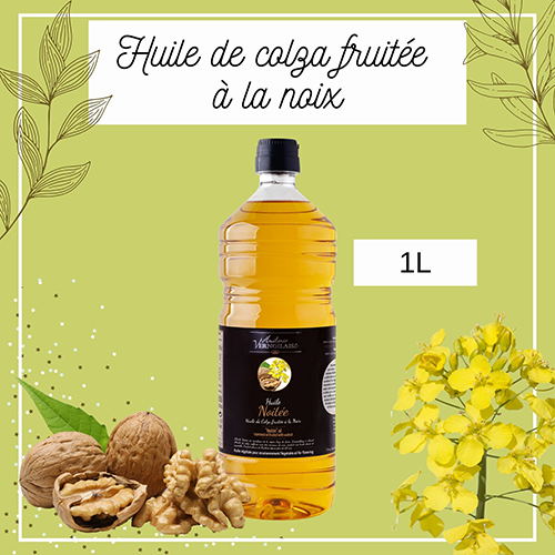 Huile de colza fruitée aux noix - Huilerie Vernoilaise