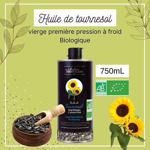 Huile vierge de tournesol